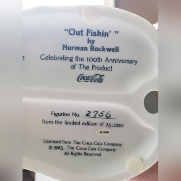 Coca-Cola Norman Rockwell "Gone Fishing" - Picture 10 of 11